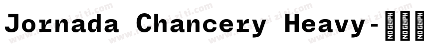 Jornada Chancery Heavy字体转换